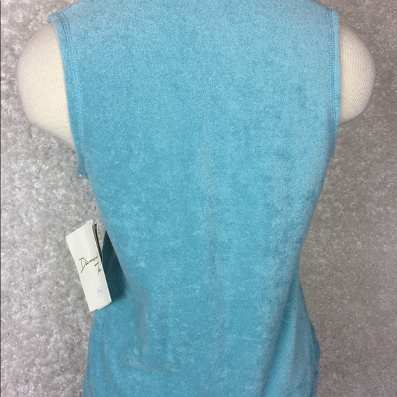 Diamond Tea Terry Sleeveless Top NWT - Picture 2 of 4